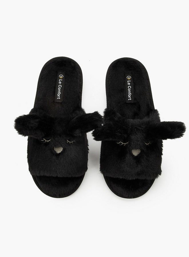 Le Confort Women Ear Applique Bedroom Slippers - Image 3